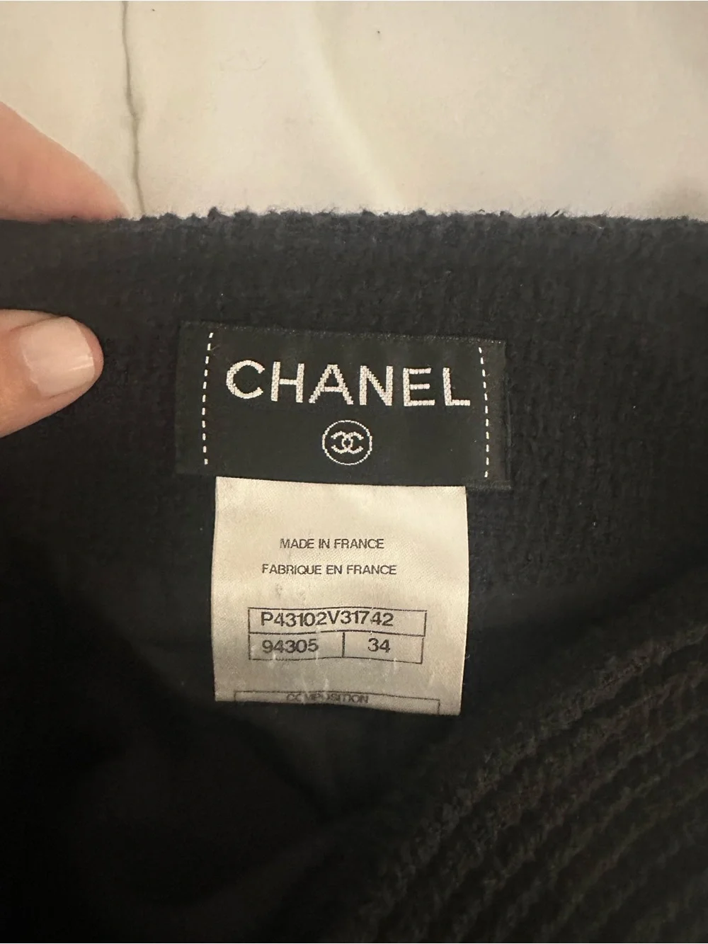 CHANEL Black Skirt